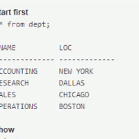 Basic commands of SQL*PLUS