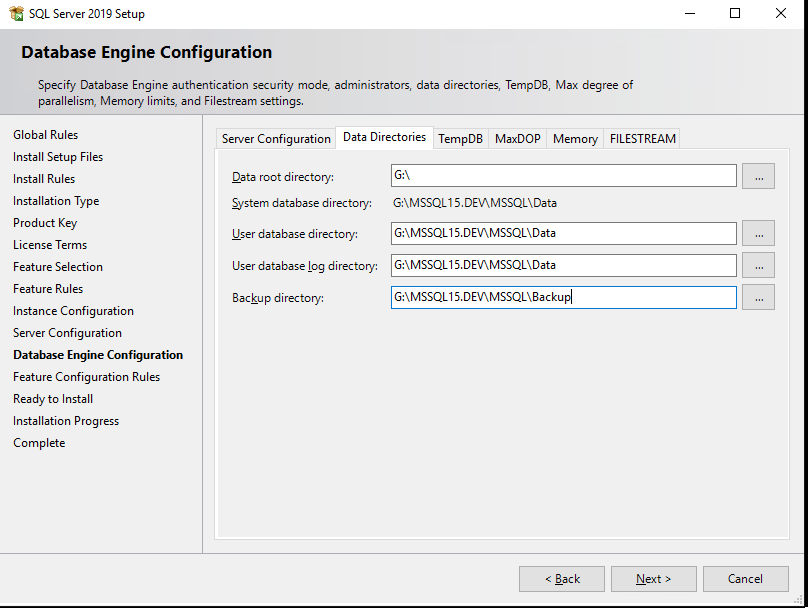 Configure Database Engine in SQL Server