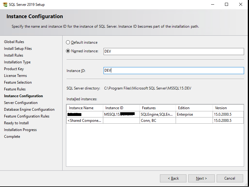 Configure SQL Server instance naming