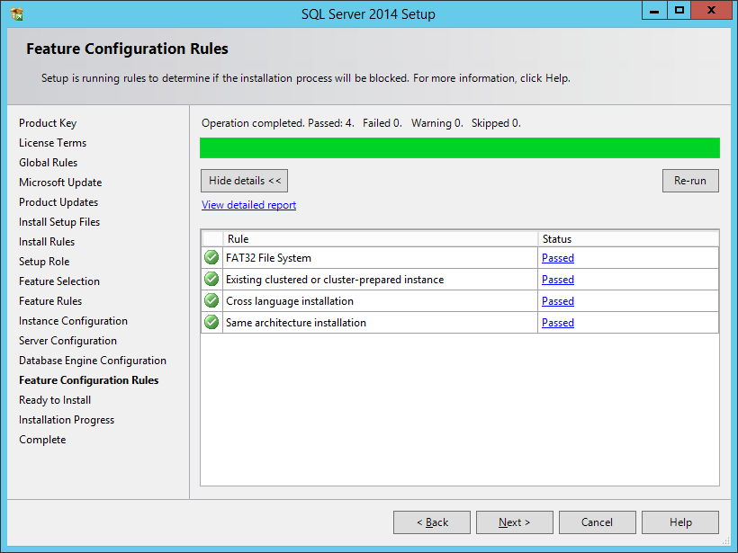 Feature Configuration Rules