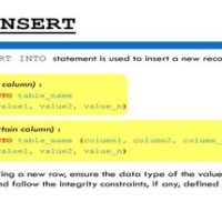 INSERT SQL - adds rows to the table