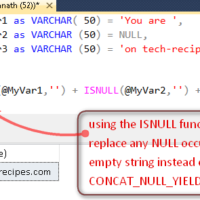 ISNULL SQL Server function