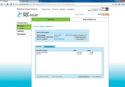 Let's start working with SQL Azure databases