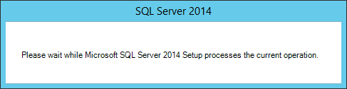 New SQL Server stand-alone installation