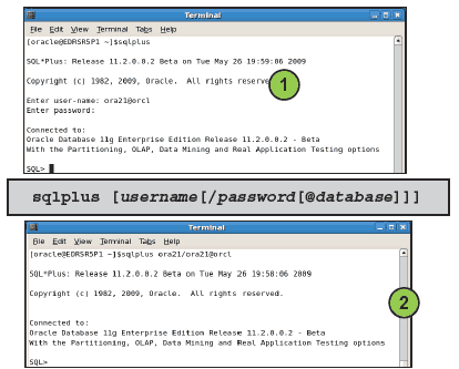 SQLPlus login