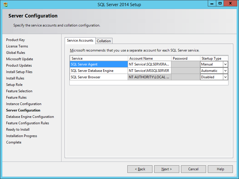 Server Configuration