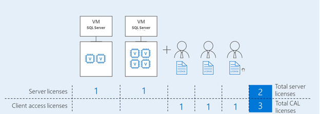 Server and Client licensing model