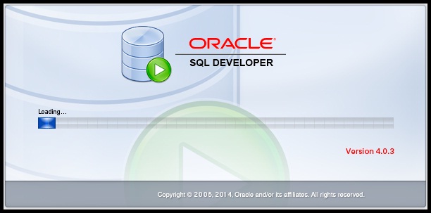 we open the program SQL Developer