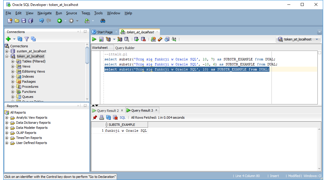 Pl sql строка. SQL Oracle substr. Substr SQL синтаксис. Функция substr. Функция в SQL developer.