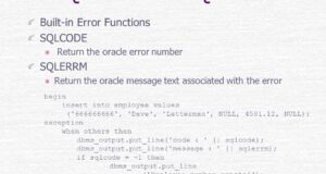 Oracle SQLERRM function