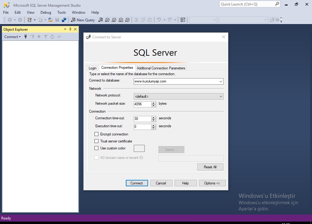 SQL Server Management Studio