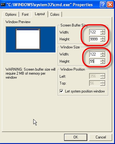 Set proper layout attributes