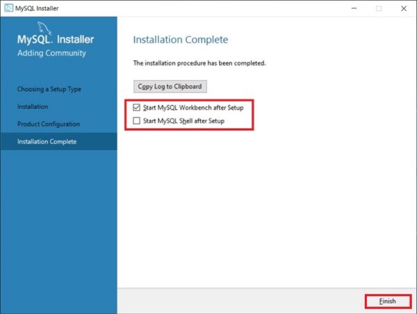 Completing the entire MySQL installation and configuration process