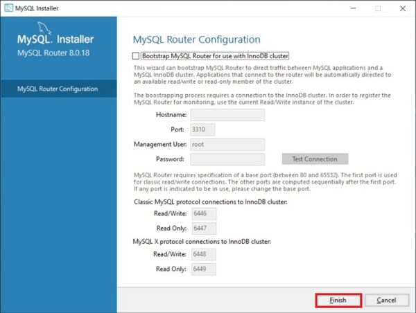 Configuring MySQL Router