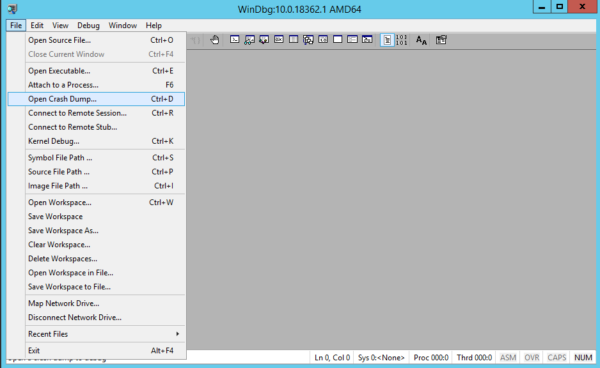 MEMORY.DMP emergency memory dump analysis