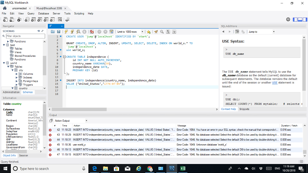 mysql create user with password example