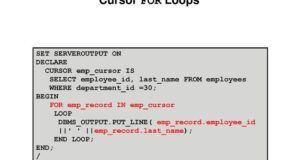 Oracle CURSOR FOR LOOP statement