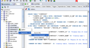 Oracle DROP TABLE operator