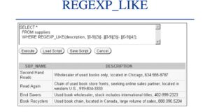 Oracle REGEXP_LIKE function