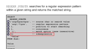 Oracle REGEXP_SUBSTR function