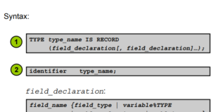 Record type in Oracle