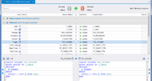 Setting default tabular spaces Oracle