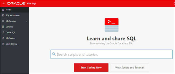 Oracle Live SQL