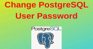PostgreSQL change user password