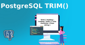 PostgreSQL trim function