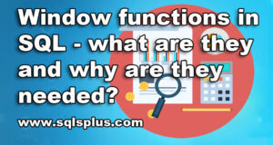 SQLS*Plus - SQL window functions