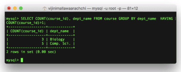 The keyword HAVING was added to SQL because WHERE cannot be used to work with aggregate functions