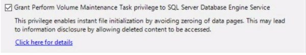Tips for configuring the MS SQL Server