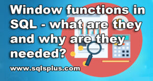 SQL window functions