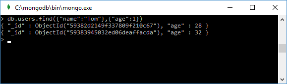 we can include only the required fields in the sample using the projection